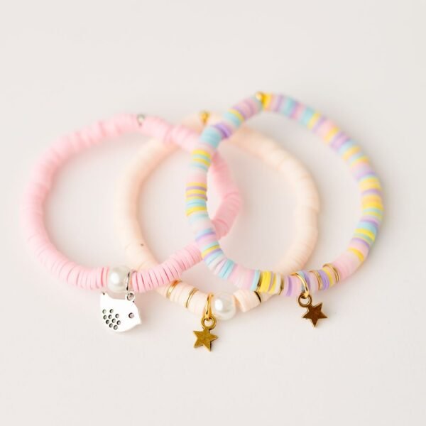 Girls Clay Bead Bracelets